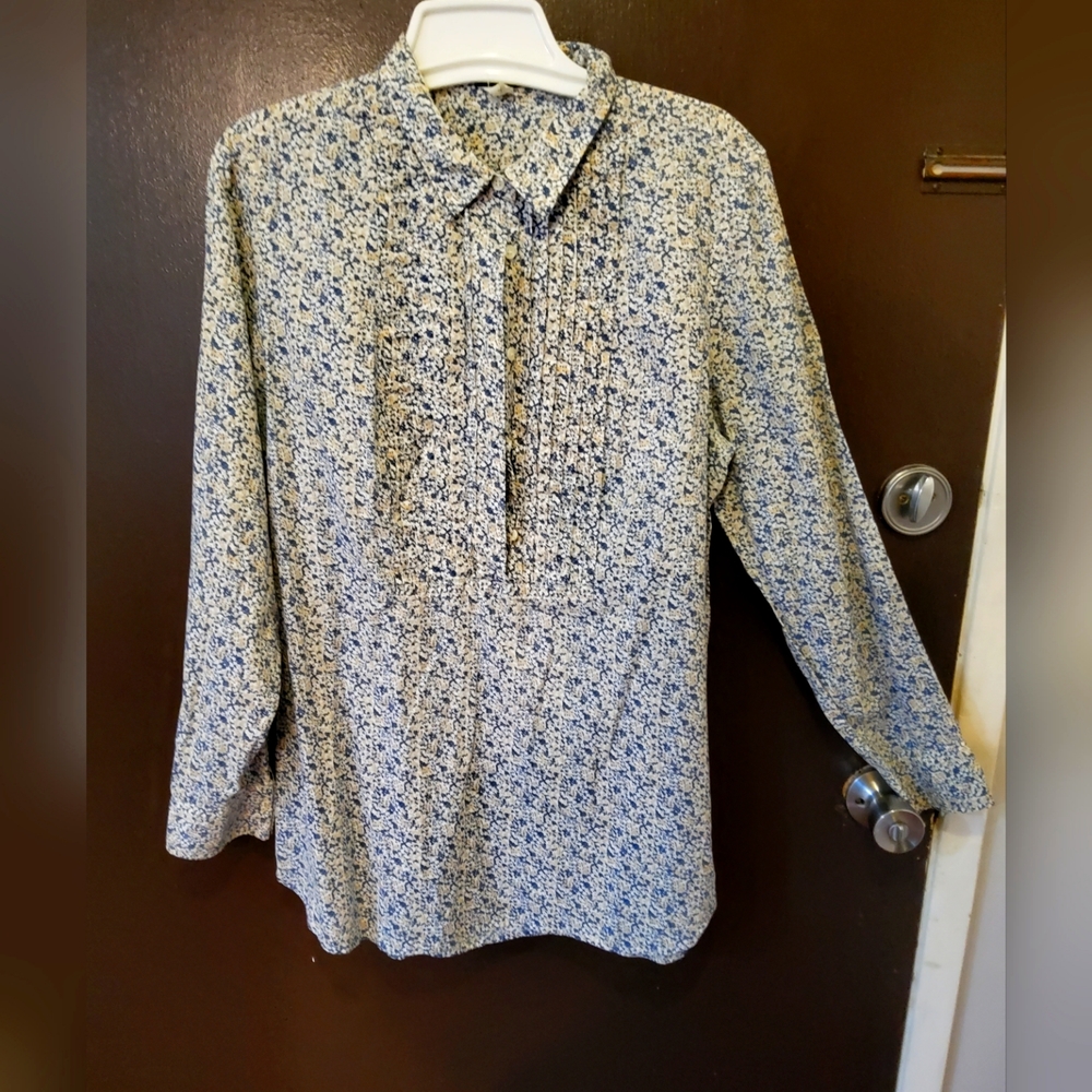 J. Crew Floral Print Tunic Top